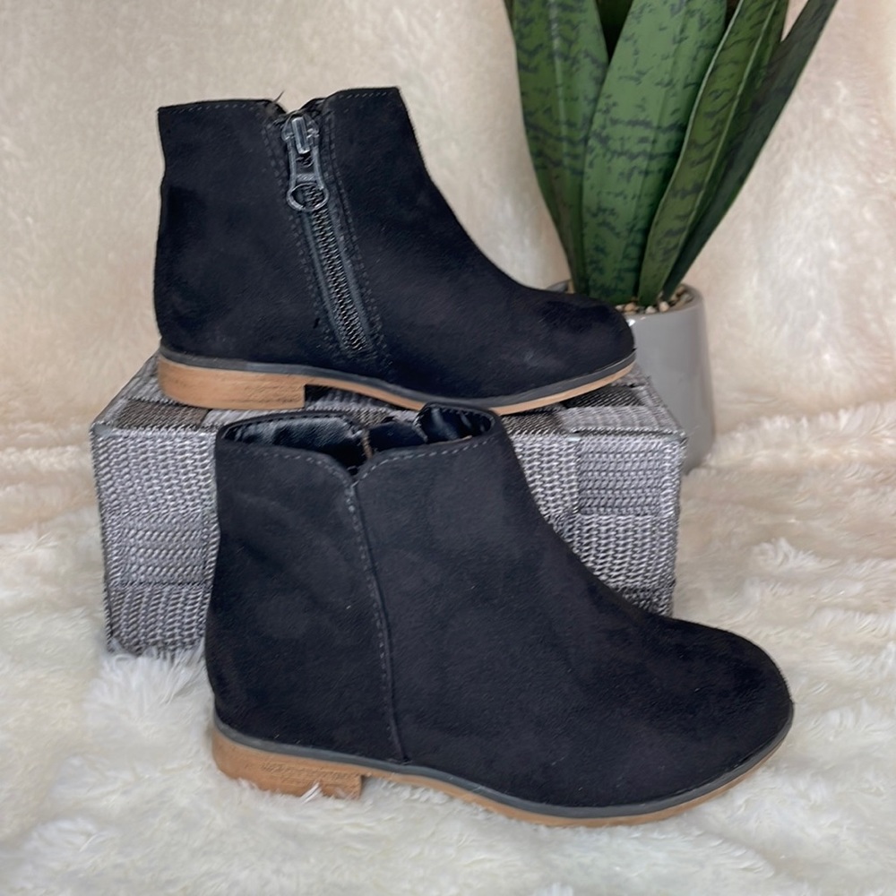 Black Suede Booties